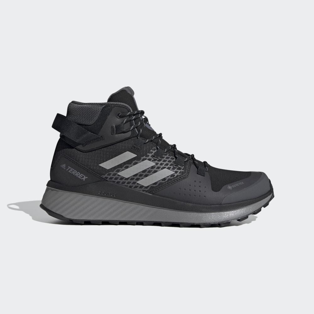 Adidas Terrex Folgian Hiker Mid GORE-TEX Hrvatska - Muške Cipele Za Planinarenje - Crne/Sive (PCVGSQ